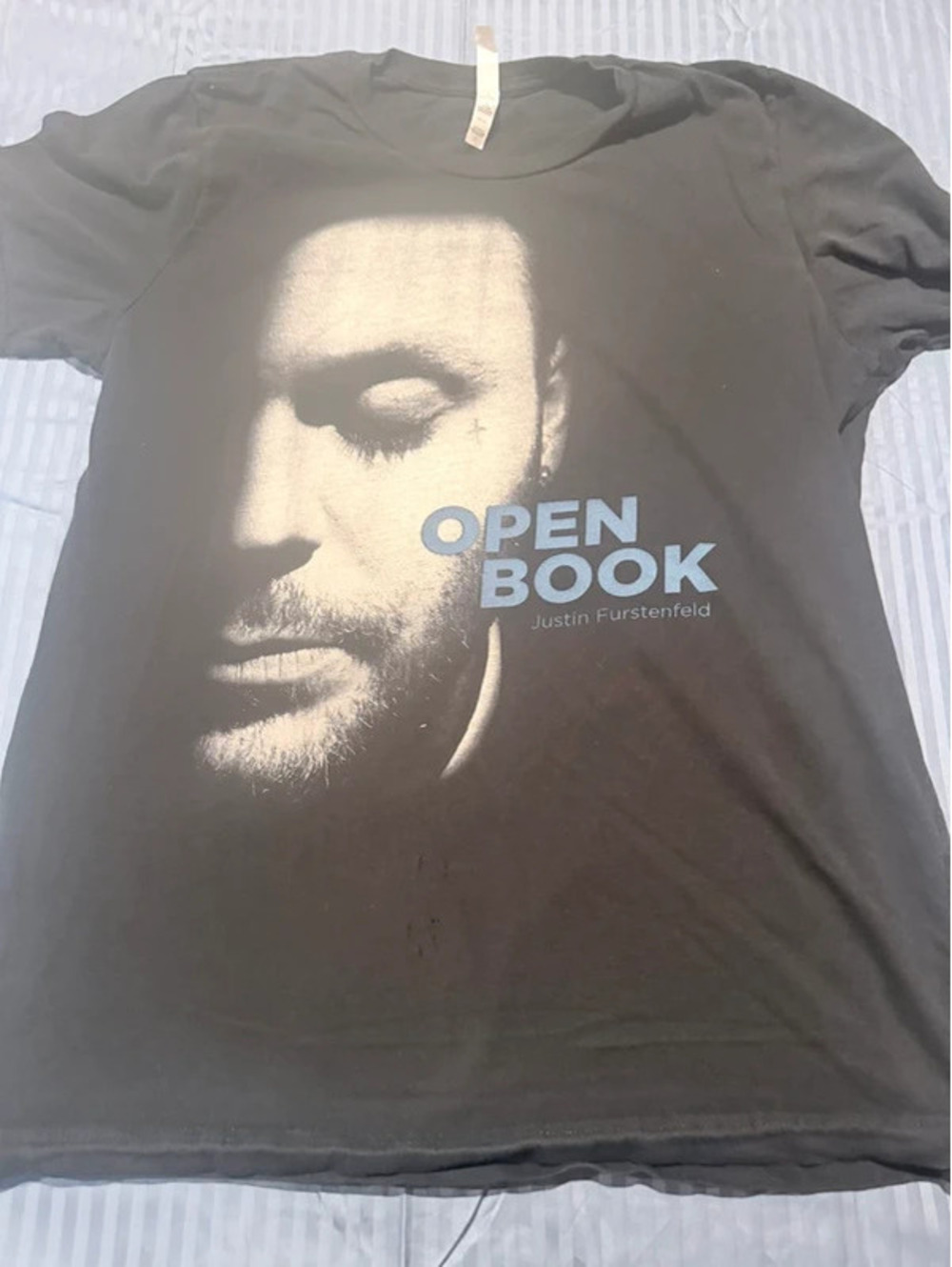 Justin Furstenfeld Open Book Blue October Tour T-Shirt Size Large 1304